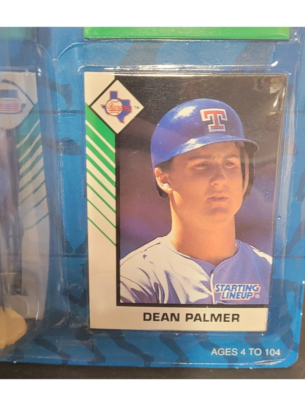 Autographed Dean Palmer Texas Rangers 1993 Starting Lineup Figure w/Cards